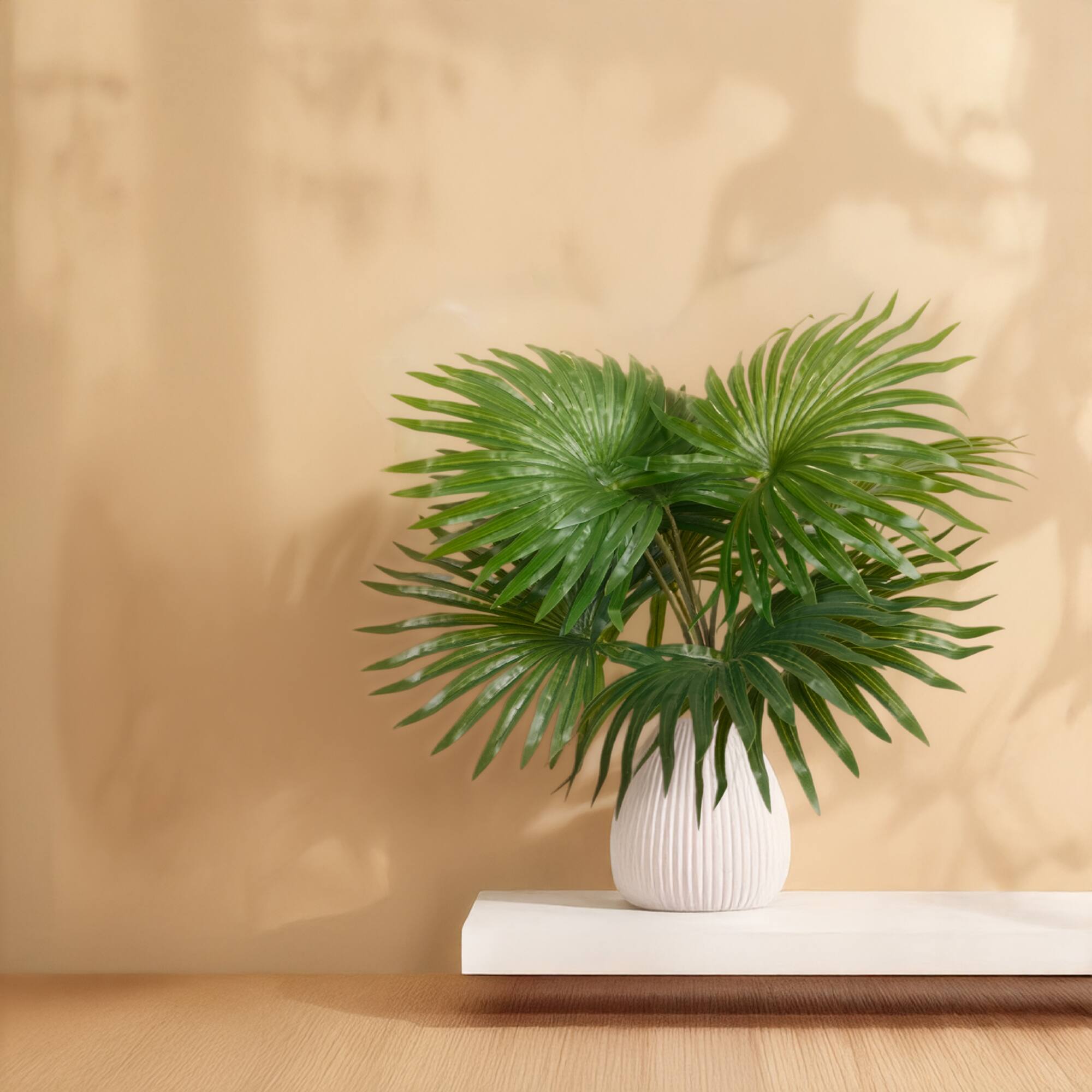 18" Green Fountain Palm Bush by Ashland®